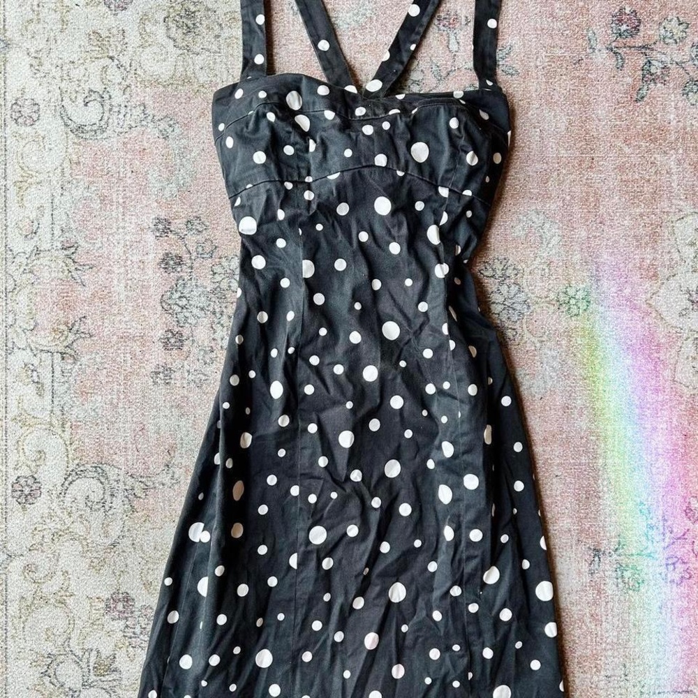 Black & White Polka Dot Sundress